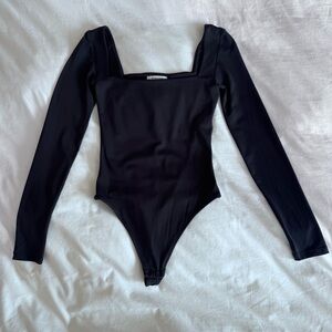 Black Babaton Long Sleeve Bodysuit
